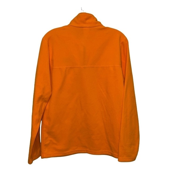 The North Face Rusted Orange Quarter Zip Fleece Sweater Boys Jacket Size XL - Picture 3 of 6